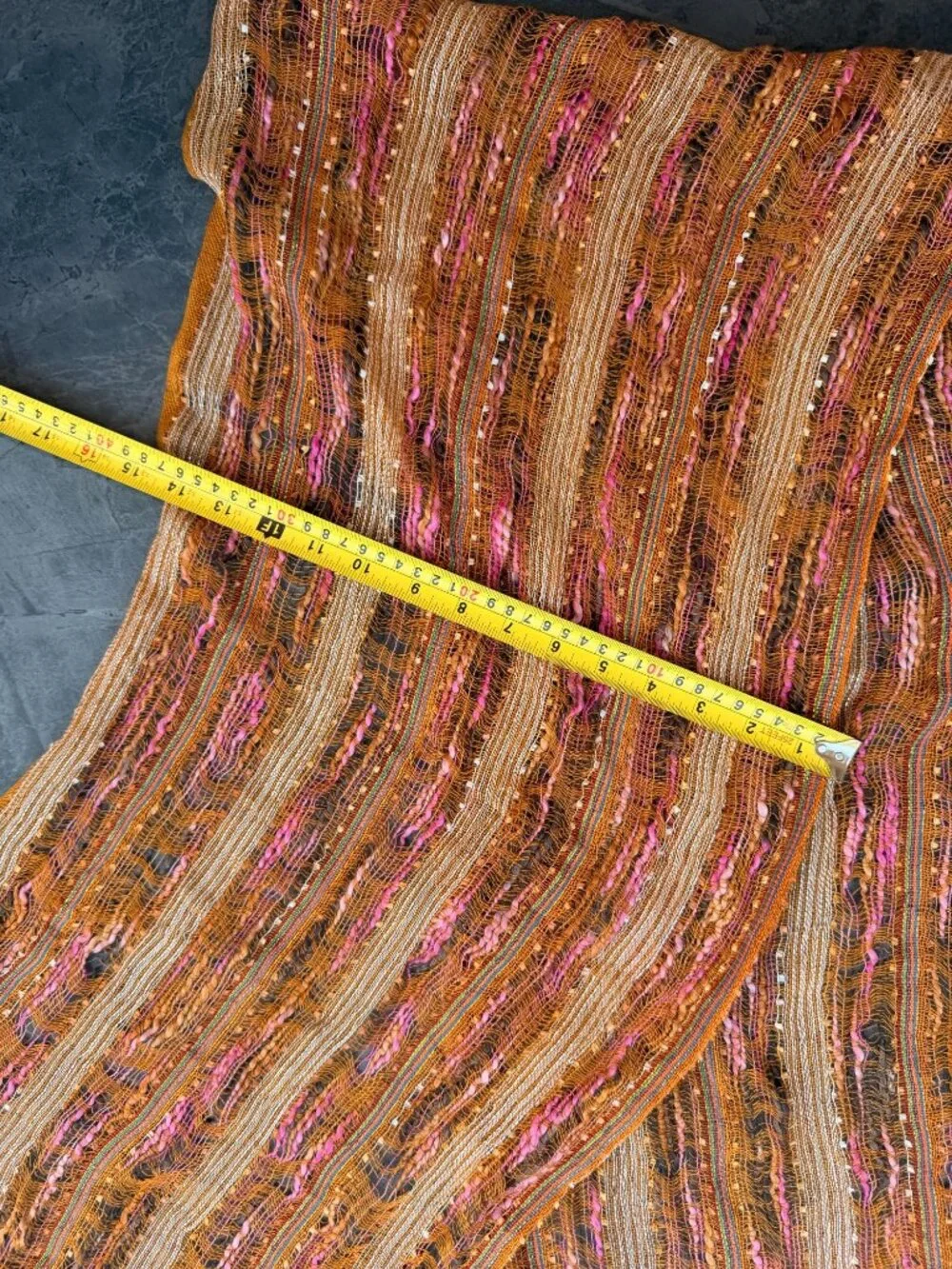 y2k festival scarf orange pink yellow